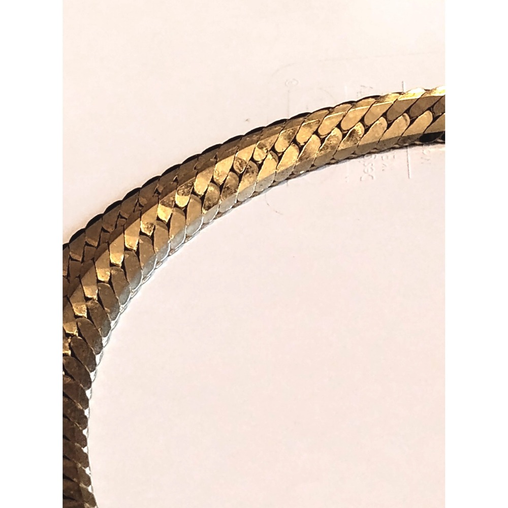 Vintage 24" Chain Necklace Liquid Gold 90s Y2K Snake Minimalist Clean Mob Wife - Picture 7 of 8